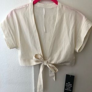 Areyouami Lula Tie Front Top